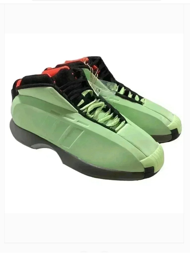 Adidas Crazy 1 Mens 11 Green Silver Black Orange Basketball Shoes Kobe Retro